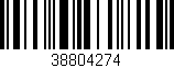 Código de barras (EAN, GTIN, SKU, ISBN): '38804274'