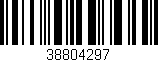 Código de barras (EAN, GTIN, SKU, ISBN): '38804297'