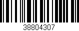 Código de barras (EAN, GTIN, SKU, ISBN): '38804307'