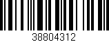 Código de barras (EAN, GTIN, SKU, ISBN): '38804312'