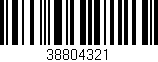 Código de barras (EAN, GTIN, SKU, ISBN): '38804321'