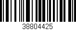 Código de barras (EAN, GTIN, SKU, ISBN): '38804425'