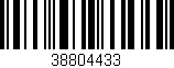 Código de barras (EAN, GTIN, SKU, ISBN): '38804433'