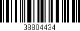 Código de barras (EAN, GTIN, SKU, ISBN): '38804434'
