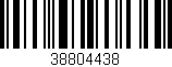 Código de barras (EAN, GTIN, SKU, ISBN): '38804438'