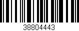 Código de barras (EAN, GTIN, SKU, ISBN): '38804443'