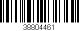 Código de barras (EAN, GTIN, SKU, ISBN): '38804461'