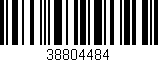 Código de barras (EAN, GTIN, SKU, ISBN): '38804484'