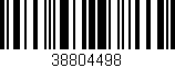 Código de barras (EAN, GTIN, SKU, ISBN): '38804498'