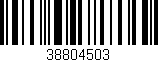 Código de barras (EAN, GTIN, SKU, ISBN): '38804503'