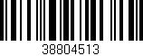 Código de barras (EAN, GTIN, SKU, ISBN): '38804513'