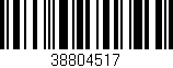 Código de barras (EAN, GTIN, SKU, ISBN): '38804517'