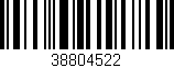 Código de barras (EAN, GTIN, SKU, ISBN): '38804522'