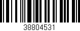 Código de barras (EAN, GTIN, SKU, ISBN): '38804531'