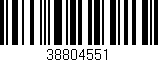 Código de barras (EAN, GTIN, SKU, ISBN): '38804551'