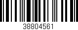 Código de barras (EAN, GTIN, SKU, ISBN): '38804561'
