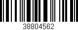 Código de barras (EAN, GTIN, SKU, ISBN): '38804562'