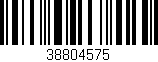 Código de barras (EAN, GTIN, SKU, ISBN): '38804575'