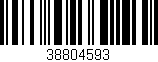 Código de barras (EAN, GTIN, SKU, ISBN): '38804593'
