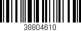 Código de barras (EAN, GTIN, SKU, ISBN): '38804610'