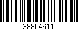 Código de barras (EAN, GTIN, SKU, ISBN): '38804611'