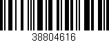 Código de barras (EAN, GTIN, SKU, ISBN): '38804616'