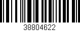 Código de barras (EAN, GTIN, SKU, ISBN): '38804622'