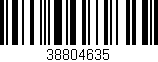 Código de barras (EAN, GTIN, SKU, ISBN): '38804635'