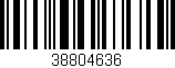 Código de barras (EAN, GTIN, SKU, ISBN): '38804636'
