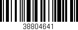Código de barras (EAN, GTIN, SKU, ISBN): '38804641'