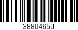 Código de barras (EAN, GTIN, SKU, ISBN): '38804650'