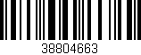 Código de barras (EAN, GTIN, SKU, ISBN): '38804663'