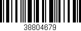 Código de barras (EAN, GTIN, SKU, ISBN): '38804679'