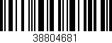 Código de barras (EAN, GTIN, SKU, ISBN): '38804681'