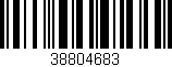 Código de barras (EAN, GTIN, SKU, ISBN): '38804683'