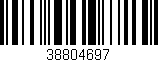 Código de barras (EAN, GTIN, SKU, ISBN): '38804697'