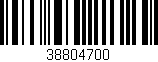 Código de barras (EAN, GTIN, SKU, ISBN): '38804700'