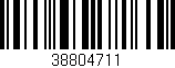Código de barras (EAN, GTIN, SKU, ISBN): '38804711'