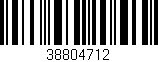 Código de barras (EAN, GTIN, SKU, ISBN): '38804712'