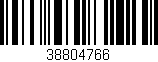 Código de barras (EAN, GTIN, SKU, ISBN): '38804766'