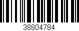 Código de barras (EAN, GTIN, SKU, ISBN): '38804784'