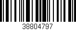 Código de barras (EAN, GTIN, SKU, ISBN): '38804797'