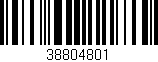 Código de barras (EAN, GTIN, SKU, ISBN): '38804801'