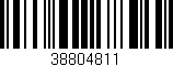 Código de barras (EAN, GTIN, SKU, ISBN): '38804811'