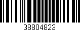 Código de barras (EAN, GTIN, SKU, ISBN): '38804823'