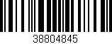 Código de barras (EAN, GTIN, SKU, ISBN): '38804845'