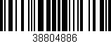 Código de barras (EAN, GTIN, SKU, ISBN): '38804886'