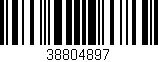 Código de barras (EAN, GTIN, SKU, ISBN): '38804897'