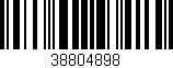 Código de barras (EAN, GTIN, SKU, ISBN): '38804898'