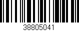 Código de barras (EAN, GTIN, SKU, ISBN): '38805041'